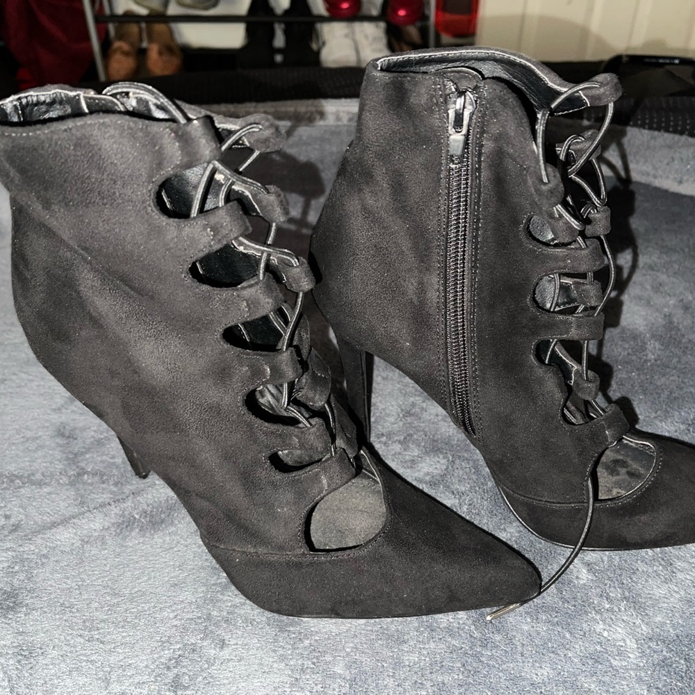 Lace up ankle boots